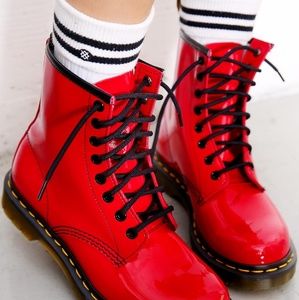 Cherry red Doc Martens